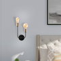 Opviq Dolma - 3081 Lámpara de pared negra de hierro
